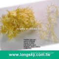 (X-125) gold color long horse hair feathers knitting yarn for mitten